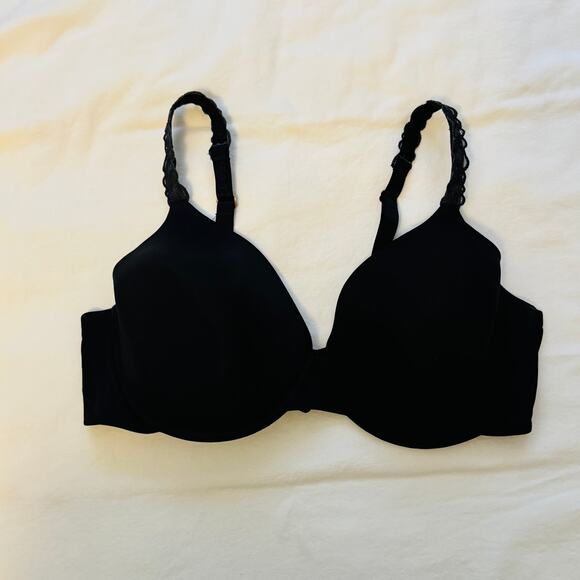 Natori Black Bra 38D Women’s Full Coverage Underwire T-Shirt Everyday Smooth - Picture 4 of 4